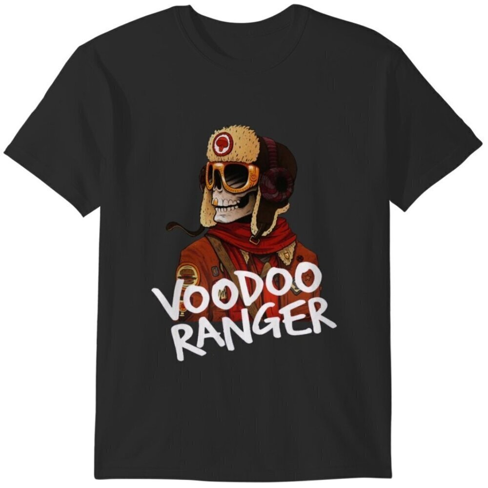 Voodoo Ranger Beer Logo Brewery Graphic Fan Craft Ale Casual T-Shirt .
